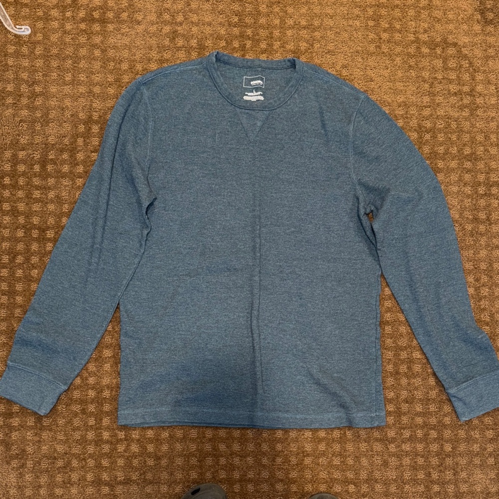 Sonoma Men's Heather Blue Crewneck Sweater